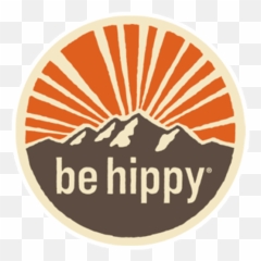Be Hippy Logo Sticker - Sticker Mania Hippy Colorado Emoji,Peace Hippy Smiley Emoticon