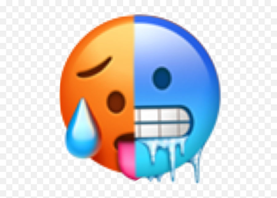 Emoji Hot Cold Hotncold Hotandcold - Hot And Cold Emoji,Emojis You Are Hot