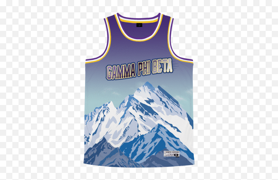 Gamma Phi Beta Gphi Jerseys U2013 Kinetic Society Llc - Basketball Jersey With Mountain Design Emoji,Delga Gamma Phi Emojis