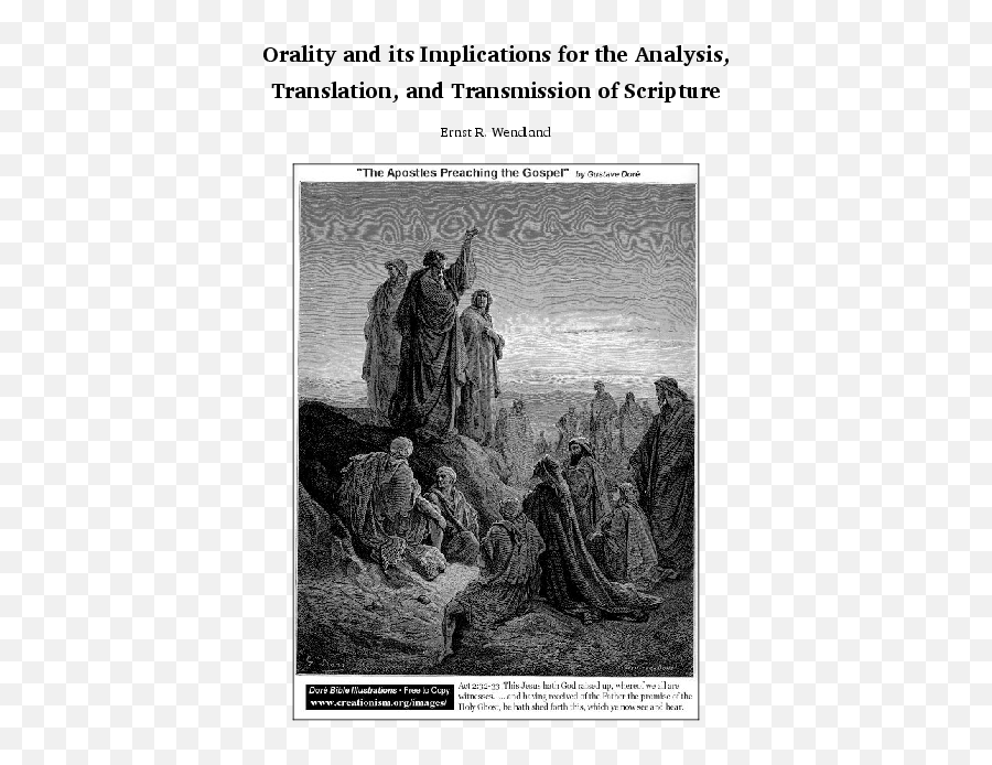 Pdf Orality And The Scriptures Composition Translation - Apostles Preaching The Gospel Emoji,Emotion Quotes Bible