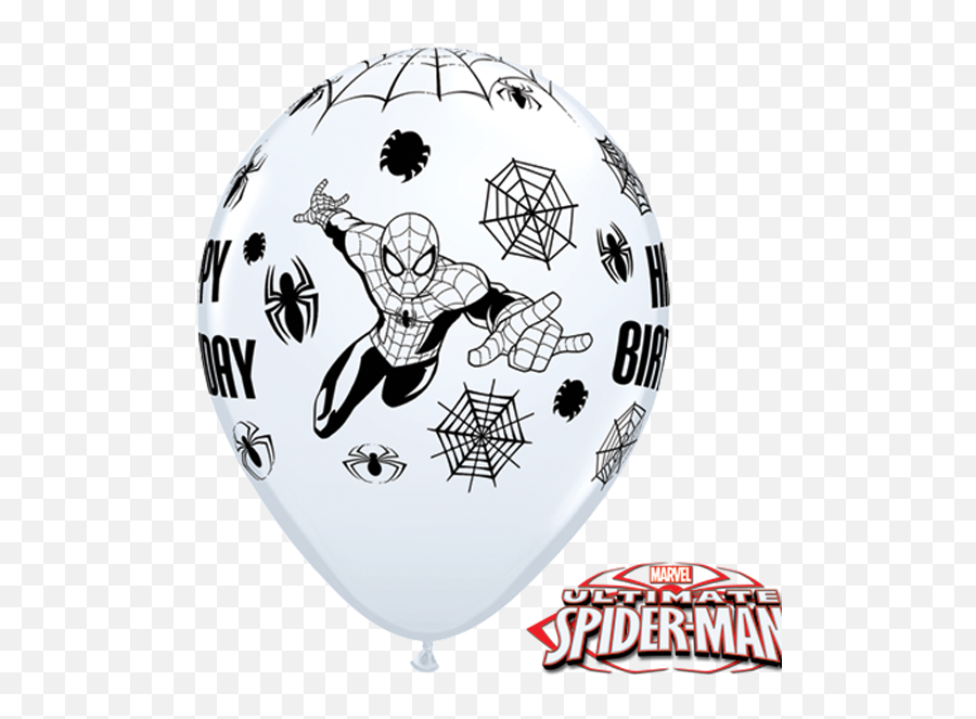 25 X 11 Marvelu0027s Spider - Man Happy Birthday Assorted Ultimate Spiderman Emoji,Latex Emojis Soccer