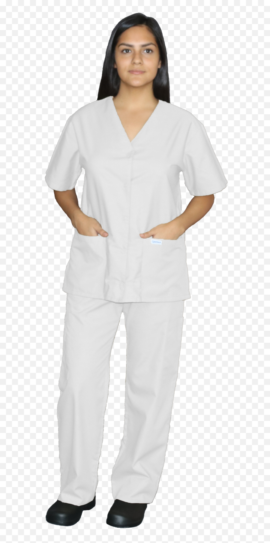 218c - Snap Front Tunic Scrub Top U2013 Career Uniforms For Women Emoji,Nurse Uniform Color And Emotion