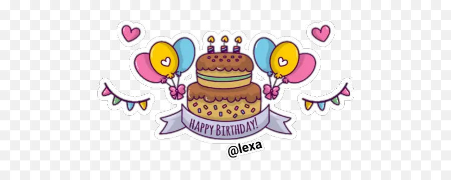 Sticker Maker - Happy Birthday Cake And Cookies Cartoon Png Emoji,Cake Android Emoji Png