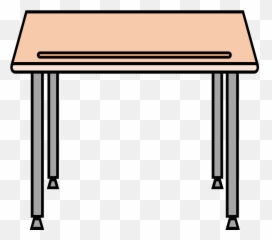 Desk Clipart - Clip Art Library Student Desk Clipart Emoji,Facebook Emoticons Table