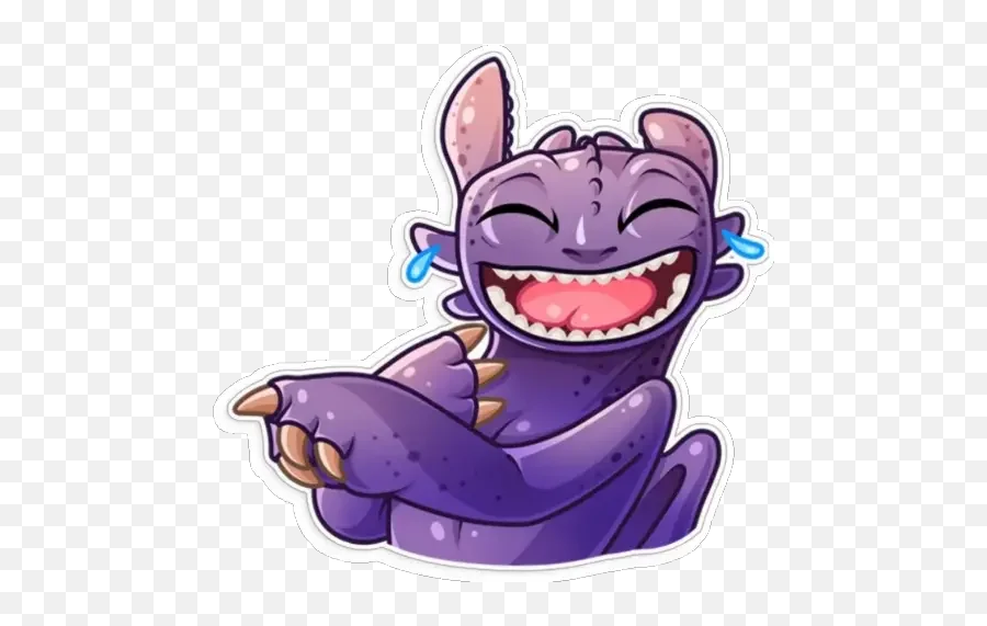 Toothless Stickers For Whatsapp - Stickers De Telegram Toothless Emoji,Toothless Emojis