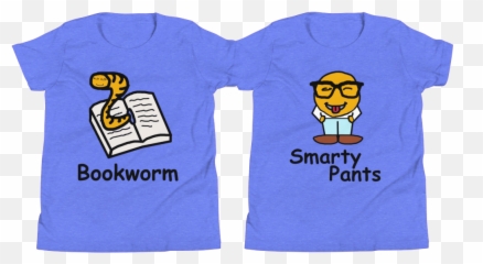 Bookworm U0026 Smarty Pants - Pair Of Youth Shirts Unisex Emoji,Bookworm Emoticon
