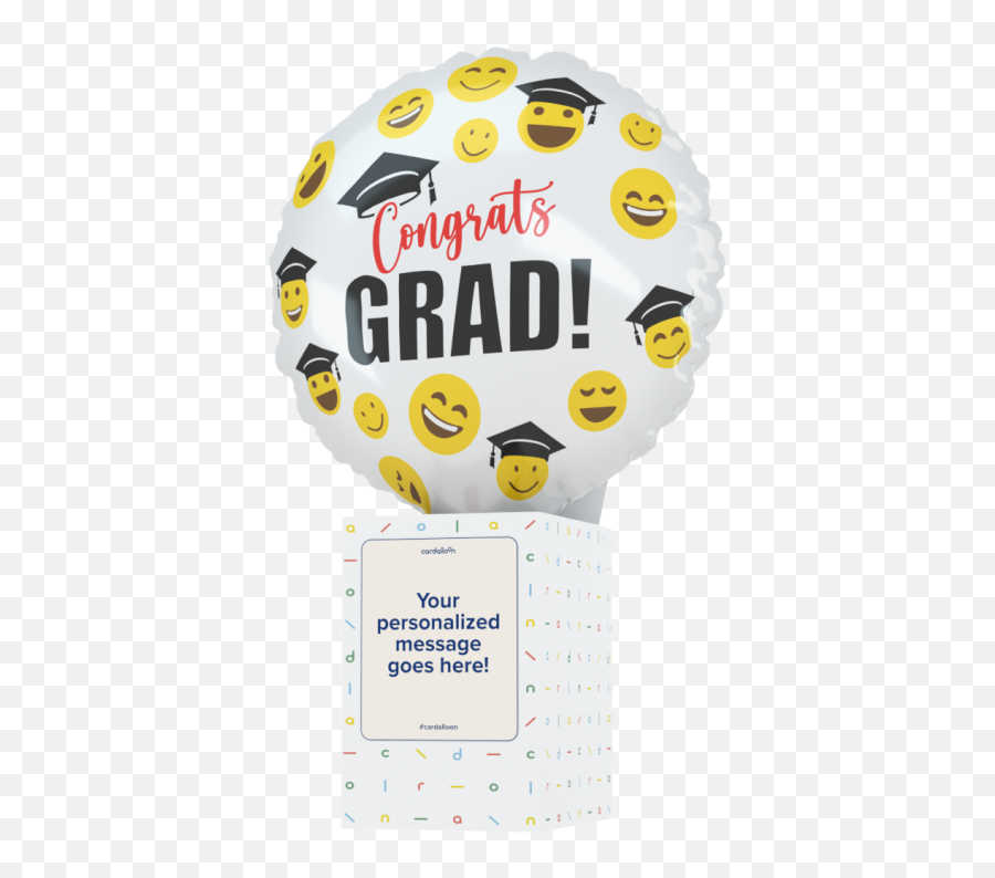 Congrats Grad - Happy Emoji,Congrats Balloon Emoticon
