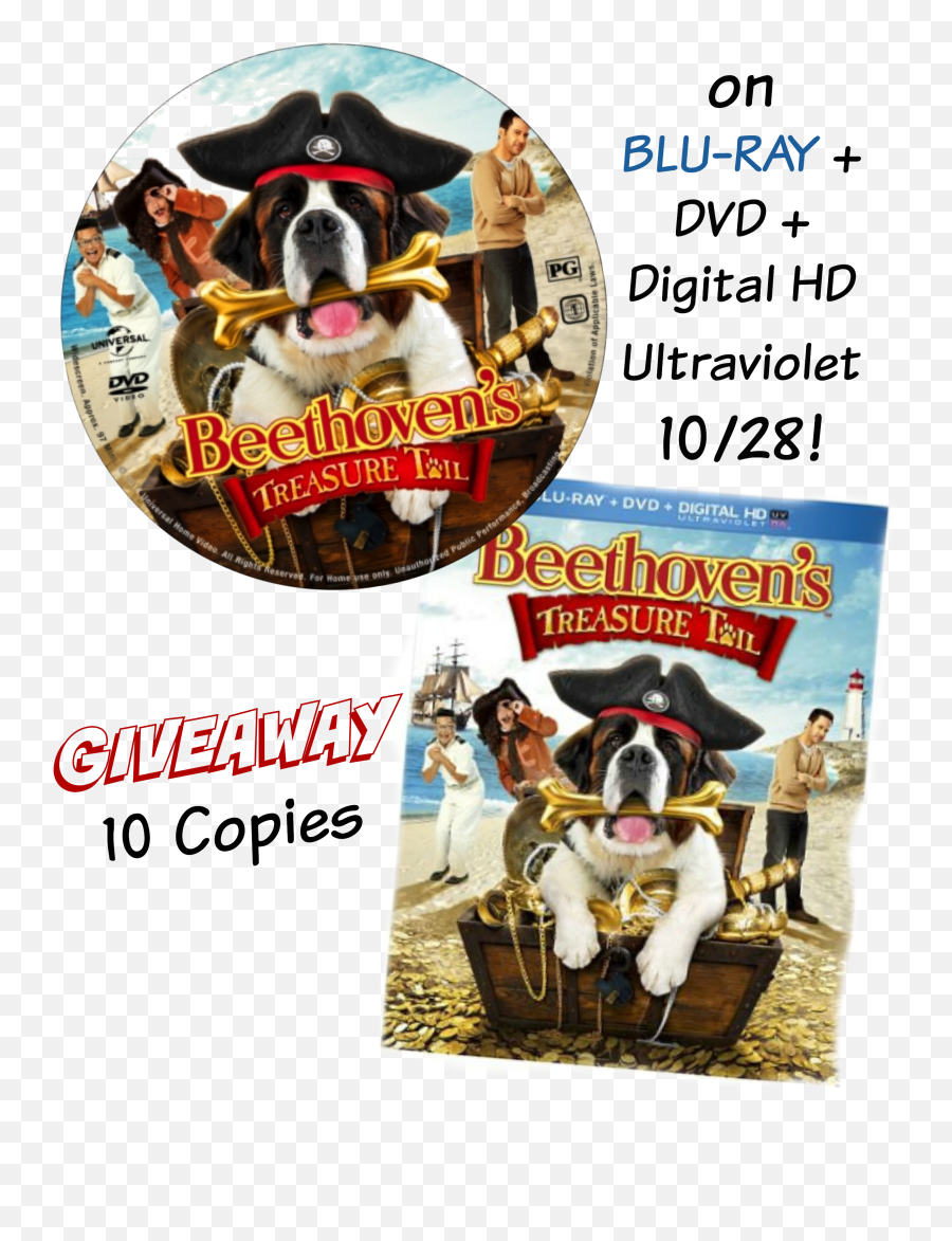 Beethovenu0027s Treasure Tail - Dvdbluraydigital Giveaway Dog Supply Emoji,Emoji Dvd