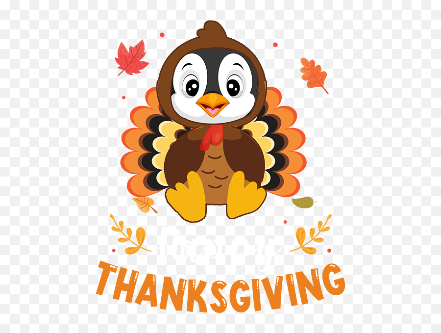 Penguin Wear Turkey Costume Happy Thanksgiving T - Shirt Thanksgiving Penguin Emoji,Pinguin Emoji