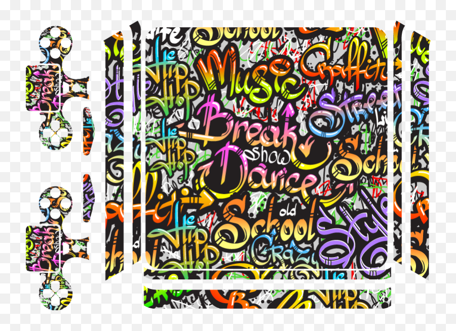 Graffiti Street Art Ps4 Sticker - Tenstickers Street Dance Graffiti Emoji,Graffitis Emojis