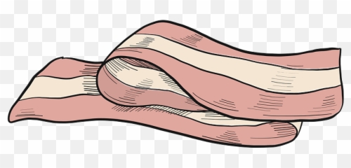 Bacon Clipart - Horizontal Emoji,Bacon Emoji
