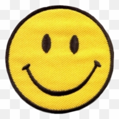 The Most Edited Happyface Picsart - Patch Big Smile Face Emoji,A Hippie Emoticon