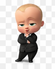 Download Infant Big Boss Animation Baby The Film Clipart Png - Boss Baby Hd Emoji,Dreamworks Face Emoticon