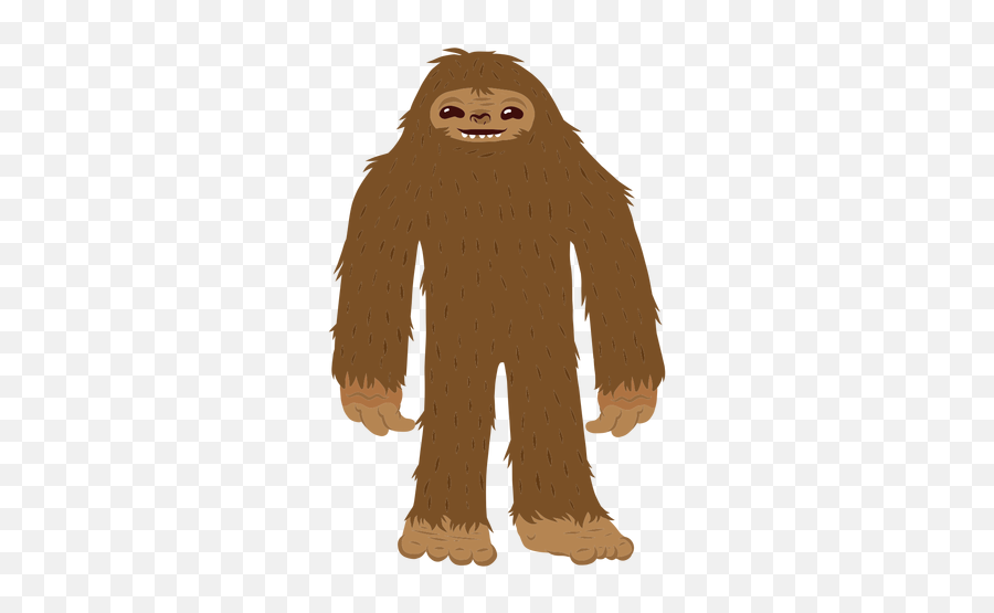 Bigfoot Standing Cartoon Transparent Emoji,Bigfoot Emoji Free