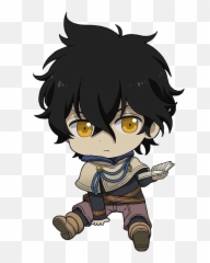 Yuno Blackclover Sticker - Chibi Yuno Black Clover Emoji,Y U No Emoji