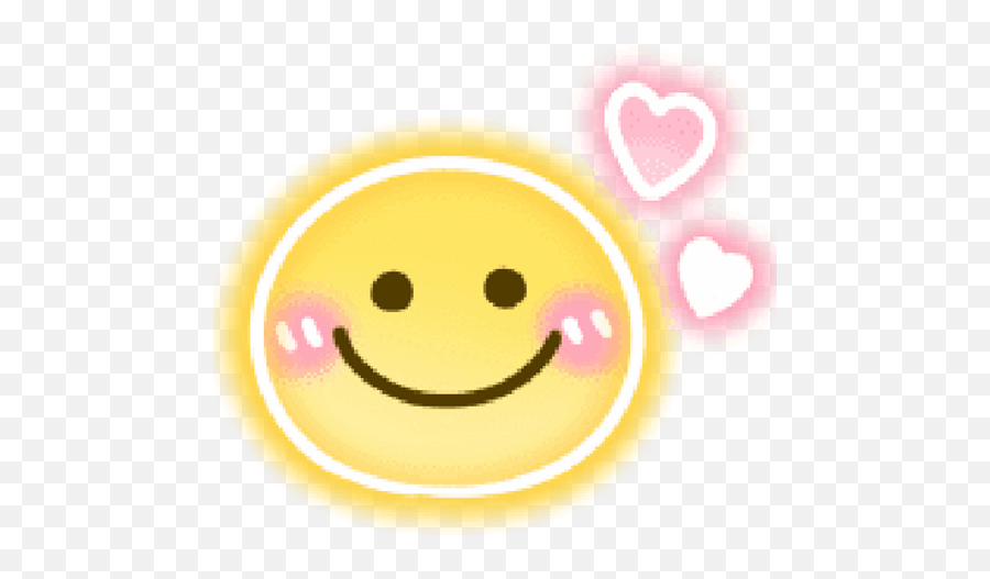 Sticker Maker - Emojis Cute Kawaii 3by Yessy,Emoji 3 Hearts Rosy Cheeks