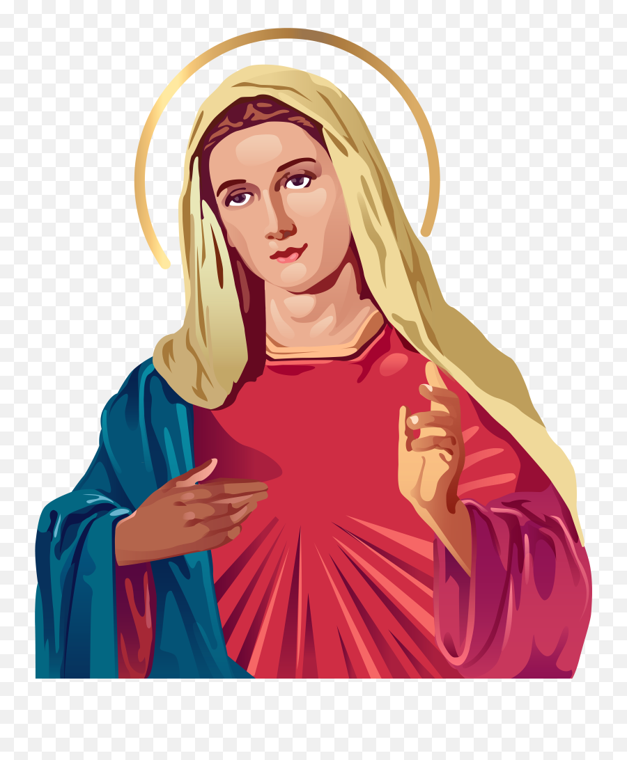 Blessed Virgin Mary Clip Art Web - Mama Mary Clipart Png Emoji,Virgin Emoji