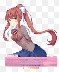 Monika Sticker By Chill Mu0027lady - Doki Doki Monika Emoji,Monika Emoji