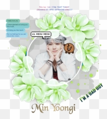 Minyoongi Bad Flowers Boybts Sticker By Eleesealittle - Happy Emoji,Bad Boy Emoji