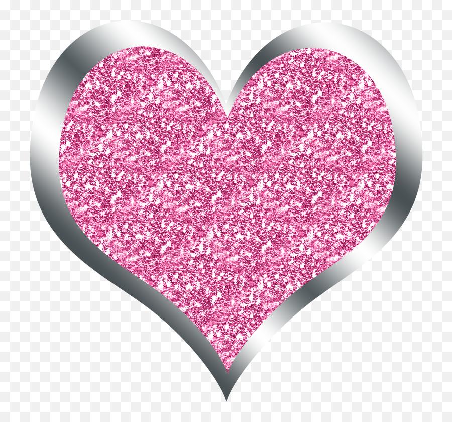 Glitter Clipart Colourful Heart Glitter Colourful Heart - Corazon Rosado Con Glitter Emoji,Sparkle Heart Emoji Png