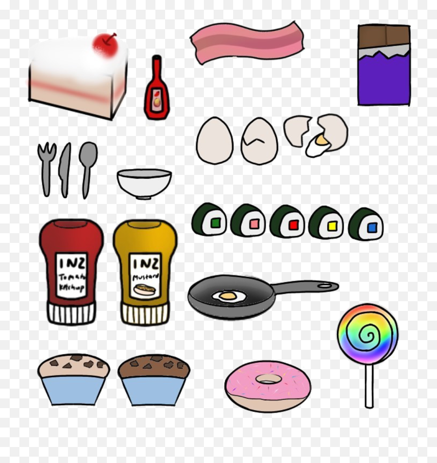 Gacha Food Sticker By Spookyxtoast - Gacha Food Emoji,Find The Emoji In Food