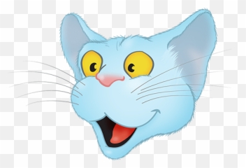 Blue Cat Emoji By Yann Le Roux - Happy,Free Kitty Emoji