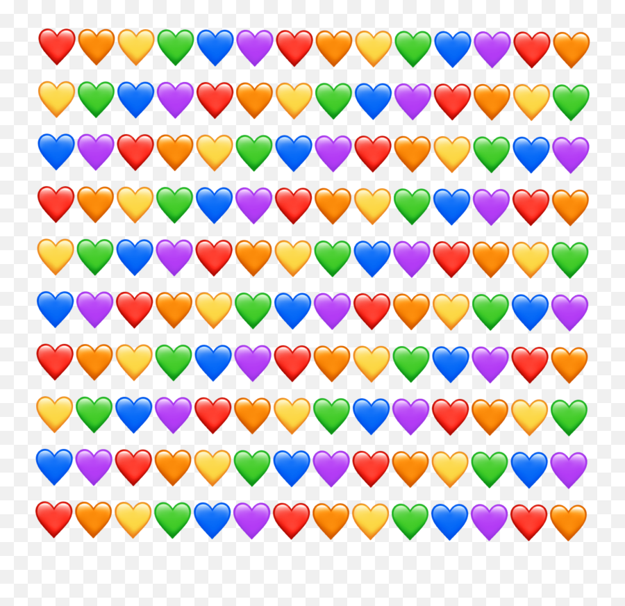 Rainbow Heart Emoji Transparent Background - Novocomtop Námstí Míru,Cute Emoji Backgrounds