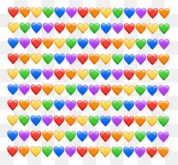 Rainbow Heart Emoji Transparent Background - Novocomtop Námstí Míru,Cute Emoji Backgrounds