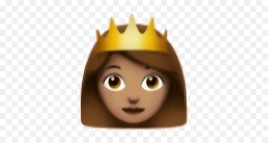 Emoji De Princesa Morena Png Image With - Queen Emoji No Background,Queen Emoji