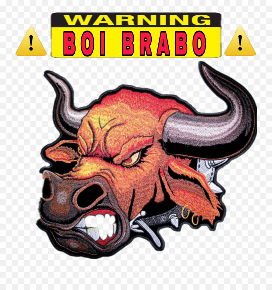Corno Chifrudo Boi Sticker - Cartoon Mad Bull Bull Emoji,Boi Emoji Meme