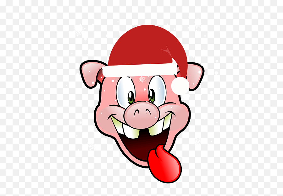 Christmas Pig In Santa Hat Tote Bag - Funny Logo No Copyright Emoji,Paramedic Emoticon Android