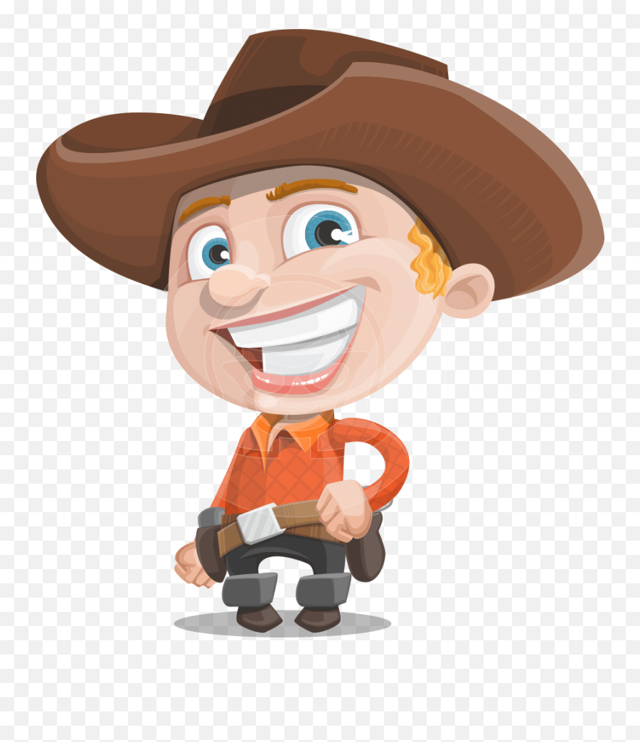 Little Cowboy Kid Cartoon Vector Character - 112 Illustrations Graphicmama Transparent Cartoon Cowboy Emoji,Old Children's Cartoon That Had Characters Based Off Of Emotions On Boomerang