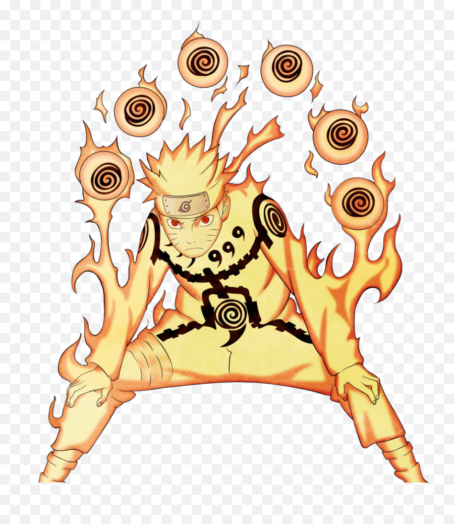 Download Free Naruto Cliparts Png - Naruto Nine Tails Mode Emoji,Ninetails Face Emoticon