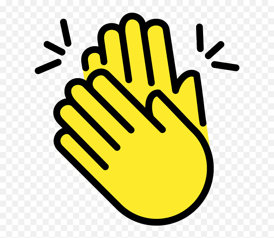 Clapping Hands Sign - Emoji Meanings U2013 Typographyguru Png Clipart Emoji Transparent Png Clapping Emoji,Hand Emoji Meaning