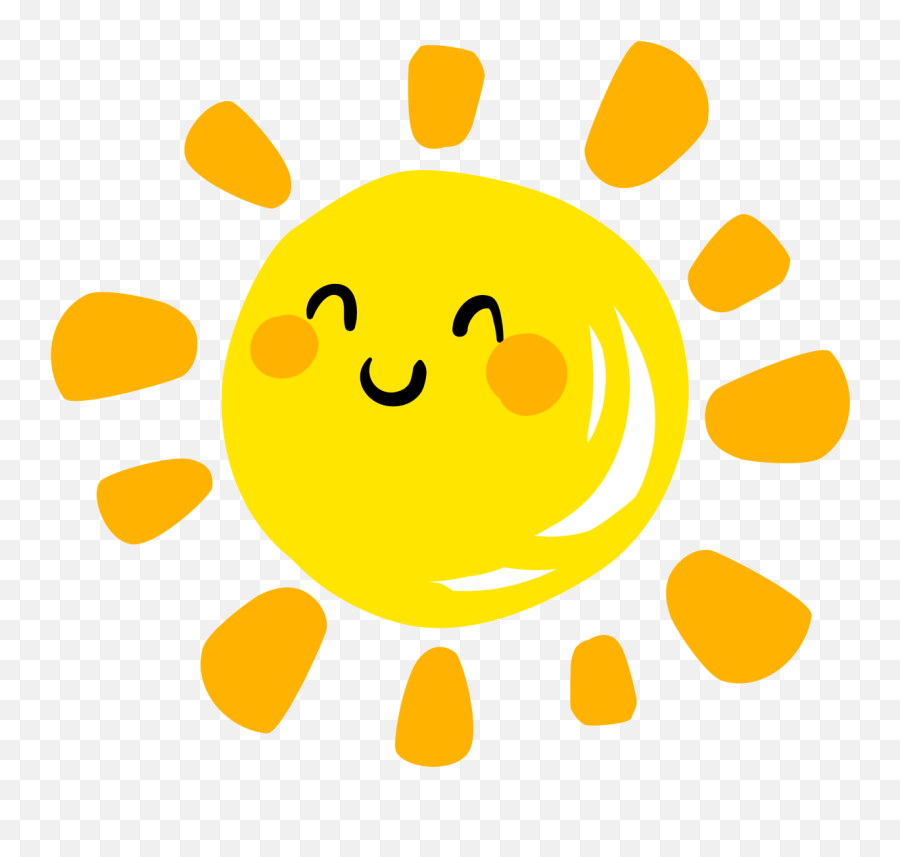 Sunlight Png Transparent Background - Transparent Background Cute Sun Png Emoji,Fun2draw Emoji