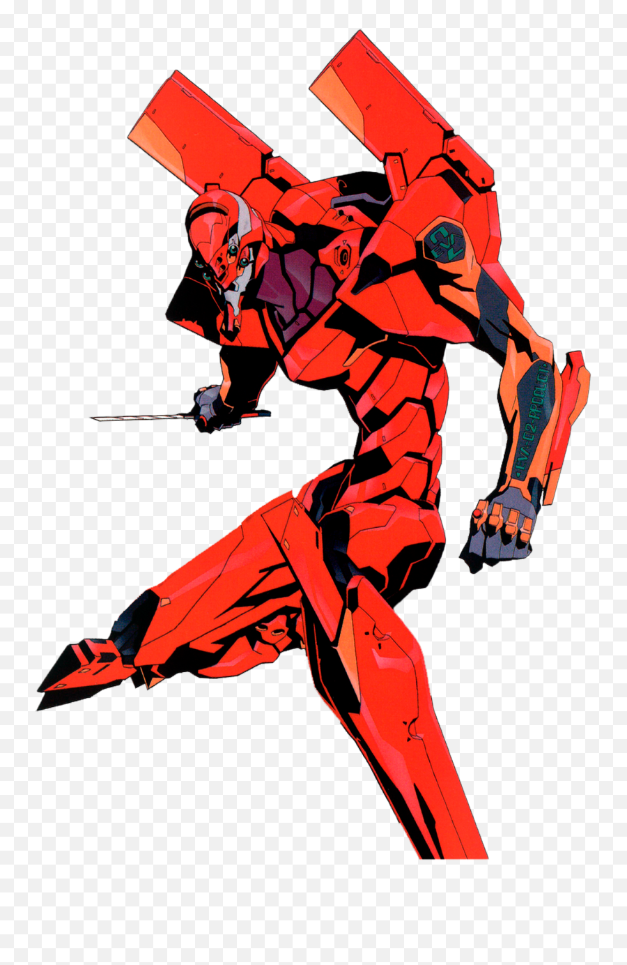 Evangelion Unit 02 Aka Eva 02 Png Large - Eva 02 Evangelion Png Emoji,Evangelion Told Through Emojis