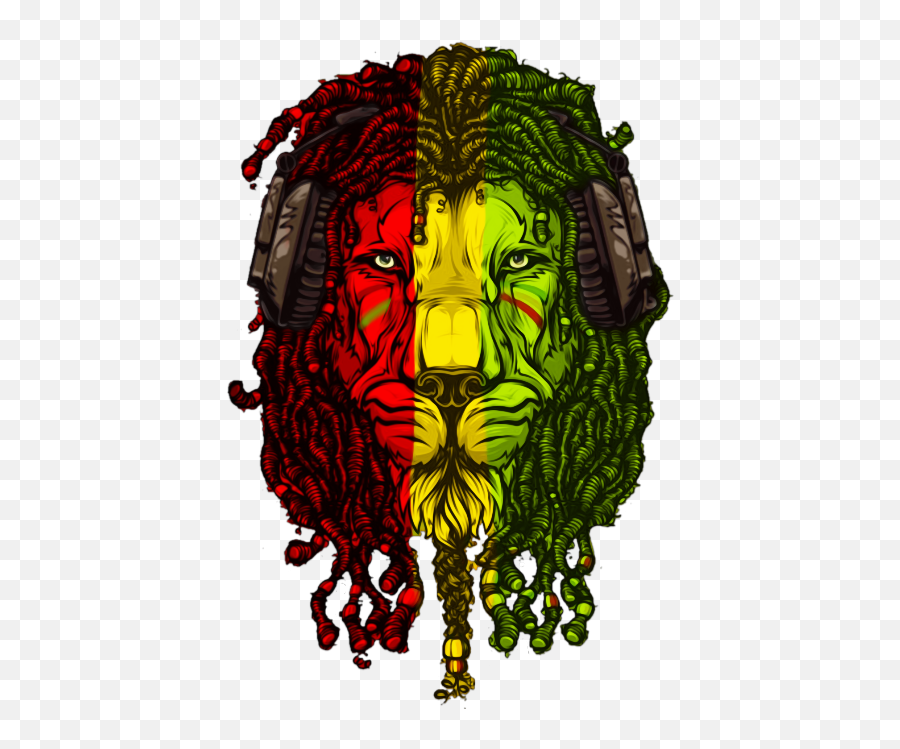 The Most Edited - Lion Dreadlocks Emoji,Jamaican Flag Emoji White Background