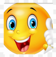 Fotomural Emoticon Feliz Que Da El Emoji,Emoticon Feliz