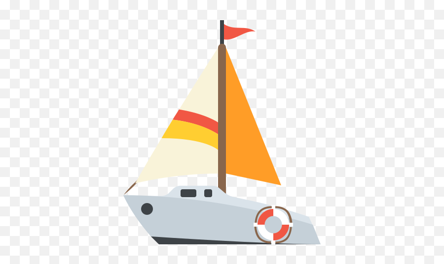 Sailboat Emoji High Definition Big,Flag Boat Emoji