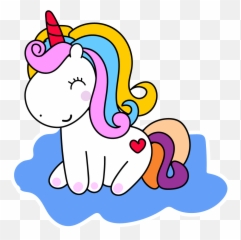 Cute Unicorn Ilustration Graphic - Fictional Character Emoji,Unicorn Emoticon Fb
