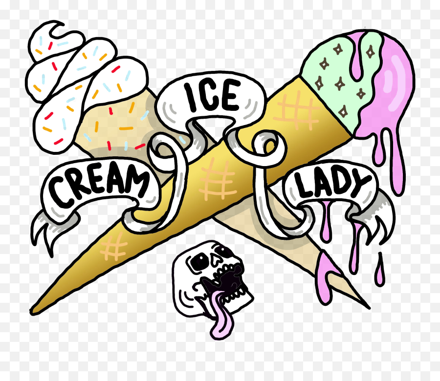 Home Ice Cream Lady - Language Emoji,Emoji Wrapping Paper