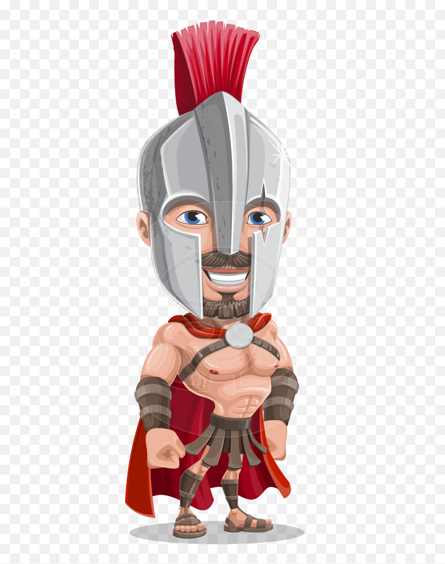 Spartan With Helmet Cartoon Vector Character Aka Spartos Graphicmama Emoji,Confussed Emotions