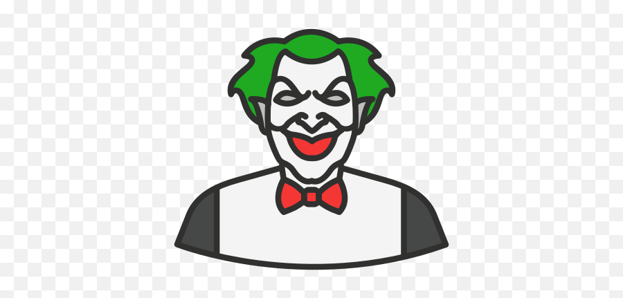 Clown Halloween Joker Killer Icon - Free Download Joker Character Icon Emoji,Killer Clown Emoji