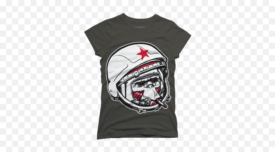 Monkey Womenu0027s T - Shirts Design By Humans Emoji,Mandalorian Helmet Emoji