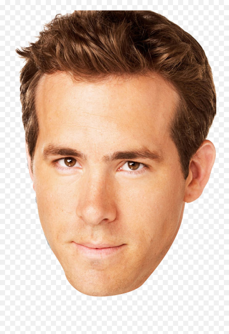 Ryan Reynolds Celebrity Party Face Fancy Dress Emoji,Face With Mask Emoji Transparent Background