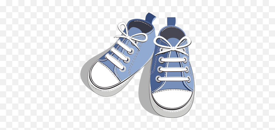 Blue Trainers Sticker - Boy Kids Shoes Clipart Emoji,Kids Emoji Sneakers