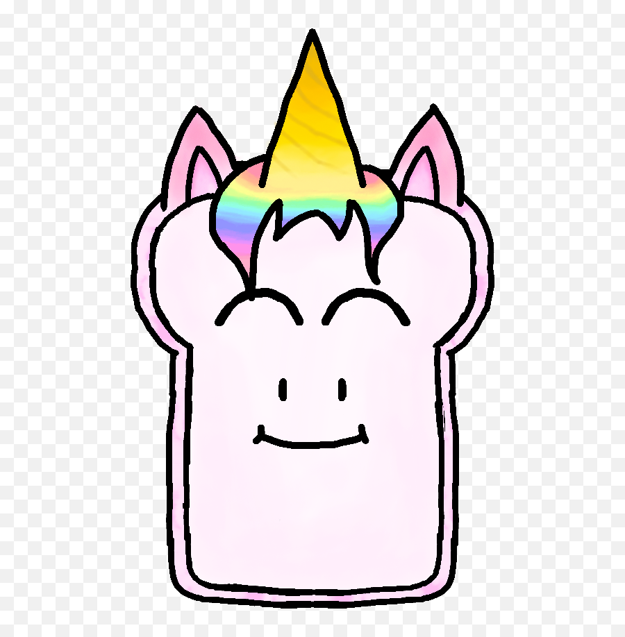 Unicorn Toast Rainbow Unicorntoast - Happy Emoji,Draw So Cute Unicorn Emoji