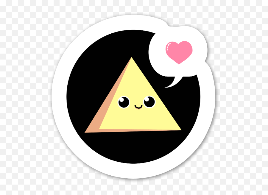 Buy Love Triangle - Die Cut Stickers Stickerapp Emoji,Graffiti Emoji Png