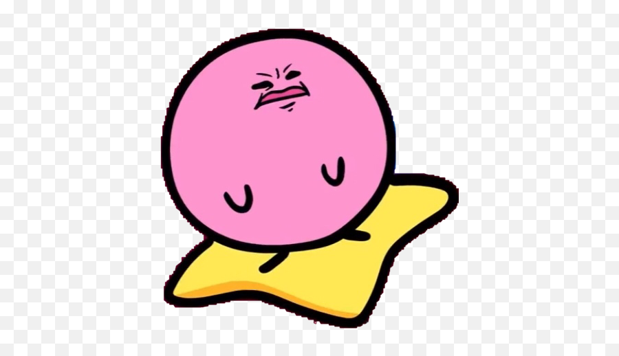 Kirby Terminalmontage Sticker By Inaaya - Disgusted Kirby Emoji,Kirby Emoji