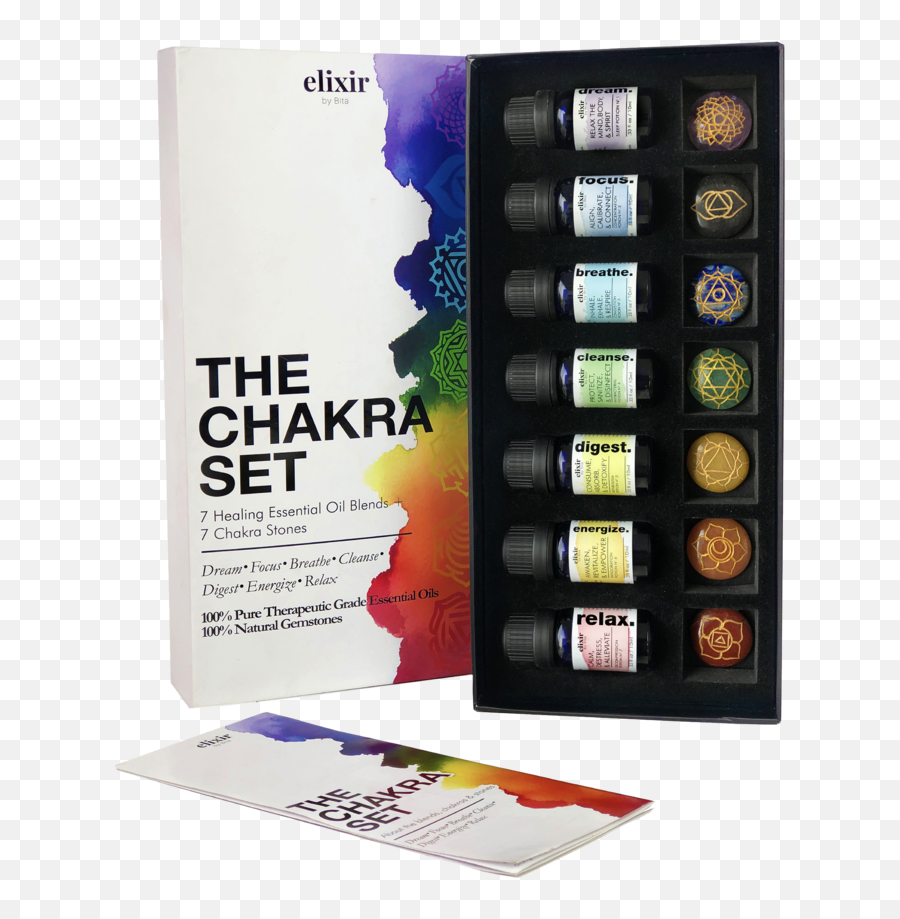 The Chakra Set - Vertical Emoji,Essential Oils Emotions Book